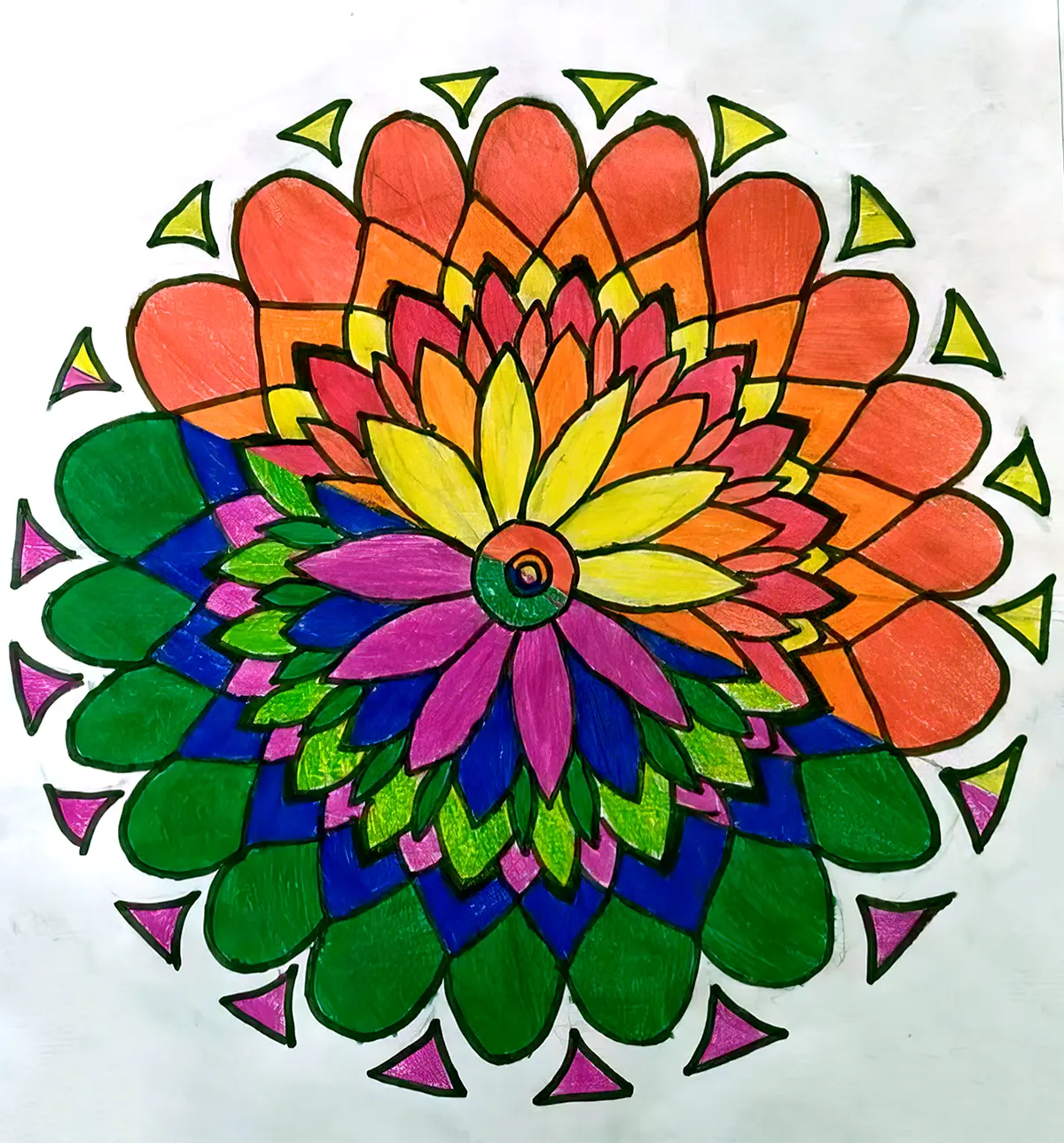 Elementary Drawing Grade Student Work - Design